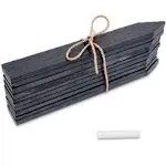 Navaris Slate Plant Labels 10 Pieces - Set of 10 Natural Slate Garden Markers...