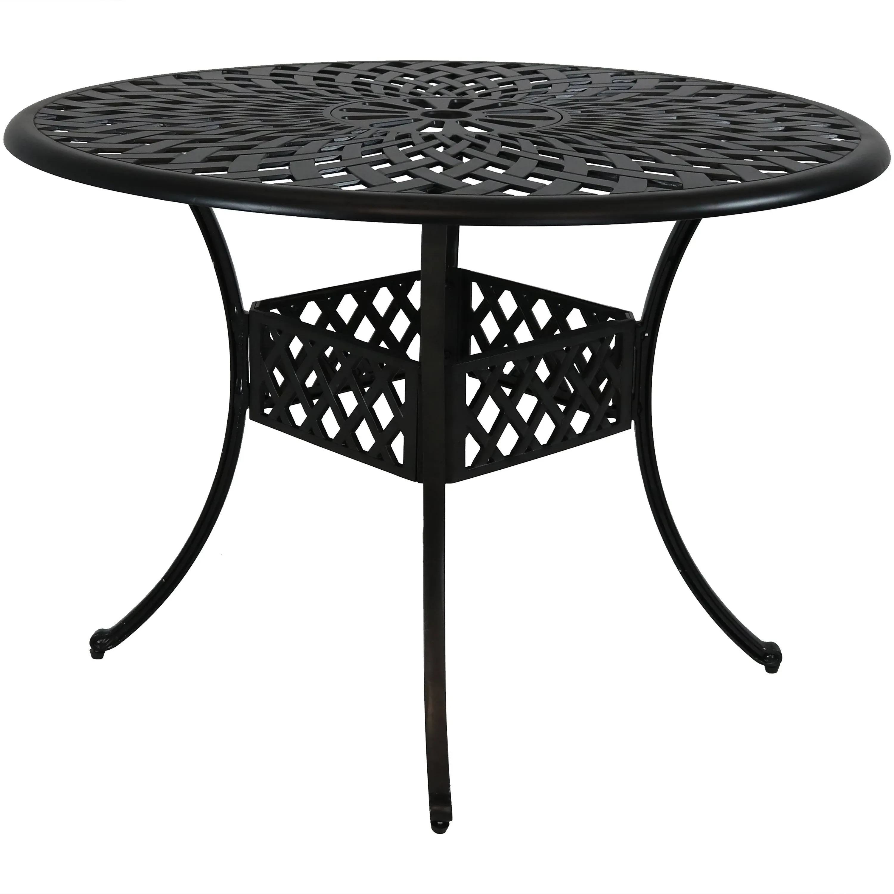 42 Inch Cast Aluminum Patio Table,Outdoor Dining Table,Round Patio Bistro Table  | eBay