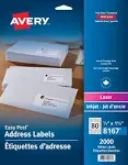 Avery Easy Peel Return Address Labels with Sure Feed Technology