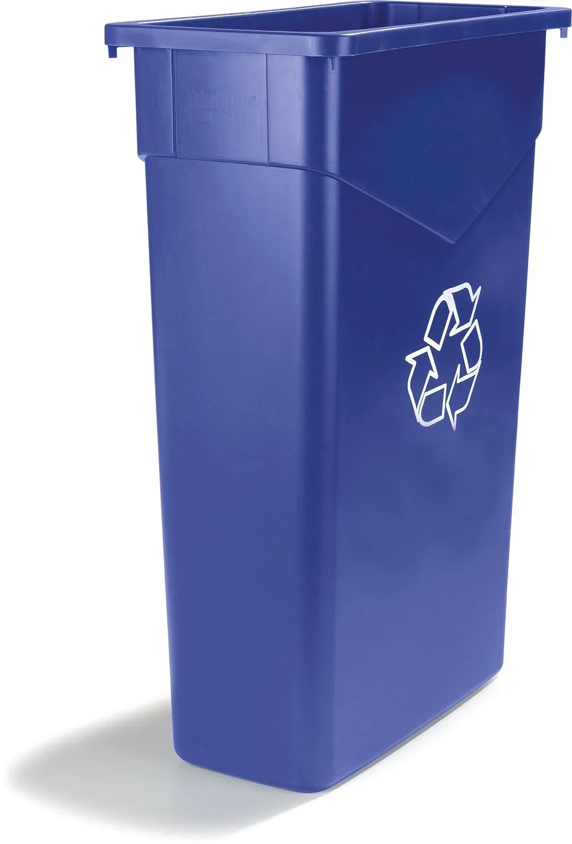 Carlisle 342015REC14 Blue TrimLine 15 Gallon Plastic Recycle Waste Container