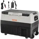 VEVOR Car Refrigerator 12 Volt Car Refrigerator Cooler Fridge Dual Zone Portable Freezer - 37QT