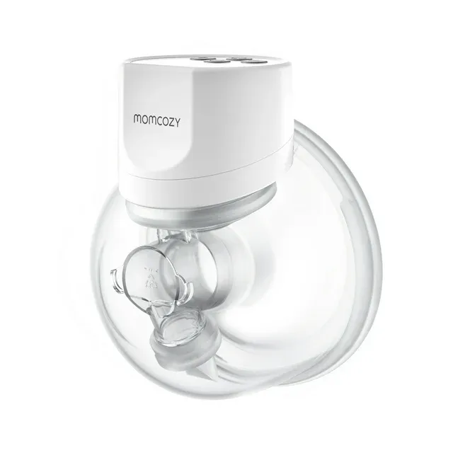 Momcozy Extractor de Leche portátil, Extractor de Leche Eléctrico Manos libres, visualización LCD, Paquete de 2, Color Blanco