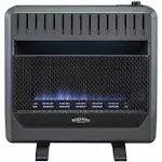 Bluegrass Living Propane Gas Vent Free Blue Flame Space Heater - 30,000 BTU with Blower