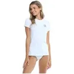 Body Glove Womens in Motion Short Sleeve Rash Vest Snow White S