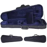 Aileen CSV102 Basic Professional Triangular Lightweight Suspension Carry Violin Hard Case - 4/4 Full Size Black