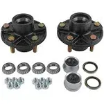 Jdmspeed 2 Trailer Idler Hub Kits 5 On 4.5" Replacement for Axle 1-1/16" Bearings 2000 lbs - 22016k