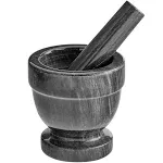 Fox Run Black Marble Mortar and Pestle