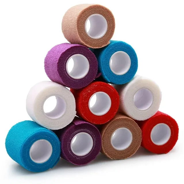 Lotfancy Self Adhesive Bandage Wrap 10 Pack 5 Yards