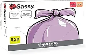 Sassy 250 Count Disposable Diaper Sacks