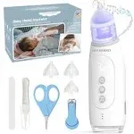 Electric Nasal Aspirator for Baby, Waterproof Baby Nose Sucker, Nose Sucker for Baby, LCD Baby Nasal Aspirator, Booger Sucker for Baby & Toddler, Nose Aspirator for Babies with Music and Light