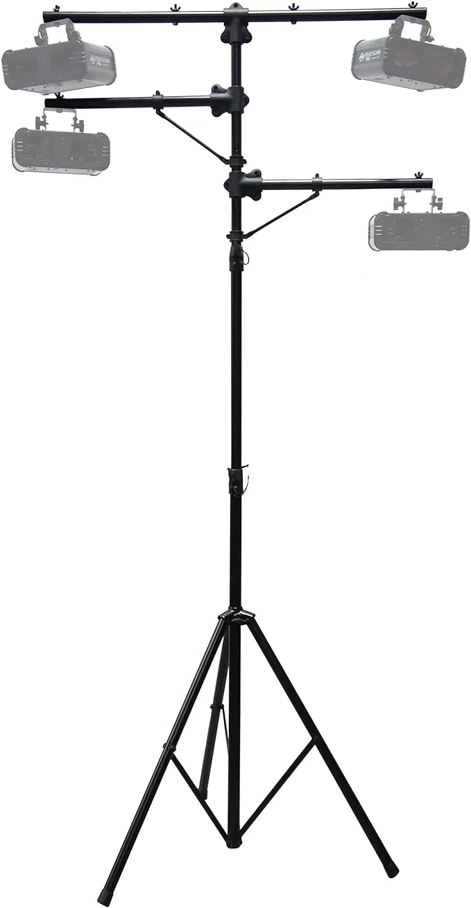 Harmony Audio HA-TREESTAND Pro Audio DJ Lighting Multi Arm Tripod & T-Bar Light Stand