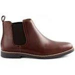 Deer Stags Men's Rockland Chelsea Boot Redwood-dark Brown 9