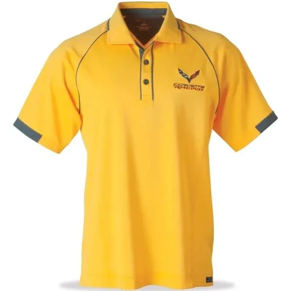 C7 Corvette Racing Aloha Snag Resistant Polo - Yellow : Stingray