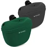 Silicone Dog Treat Pouch - Clip-on Pocket Snack Holder for Dog Walks - Set of 2