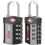 Forge Travel Lock,TSA Approved Luggage Locks for Air Travel, Gym Lockers, School Lockers, Pelican Cases, Gun Case, Easy Read Dials, Durable Alloy