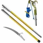 Jameson FG-6PKG-1 FG-Series Manual Pole Saw and Tree Pruner with Two 6-Foot Fiberglass Poles