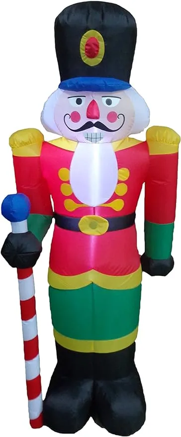 Christmas Air Blown Lighted Inflatable Yard Garden Decoration Holiday Nutcracker