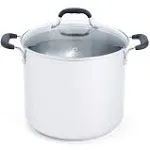 T-fal 12qt Stock Pot with Lid, Stainless Steel Cookware