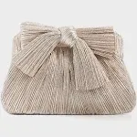 Loeffler Randall | Rayne Small Pleated Bow Frame Clutch | Realry