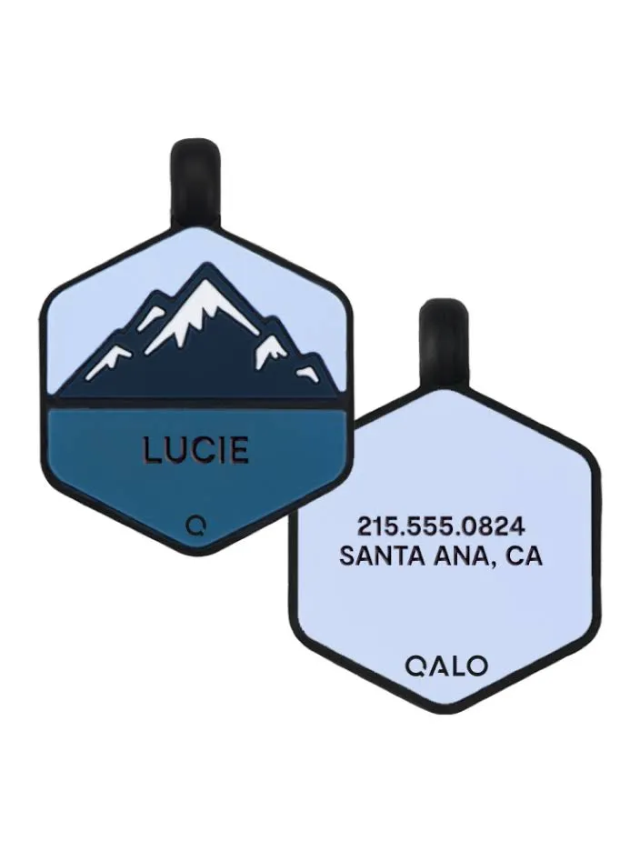 QALO Frost Mountain Personalized Dog ID Tag