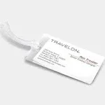 NEW set of Travelon set of 3 Self-laminatin<wbr/>g  luggage tags