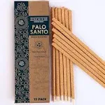 Ola Blue Palo Santo Incense Sticks (12 Pack) - Premium Authentic from Peru - Handmade & Hand-Rolled Natural Wood - for Cleansing