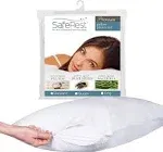 SafeRest Premium KING Waterproof Bed Bug Proof Zippered Pillow Protector NEW