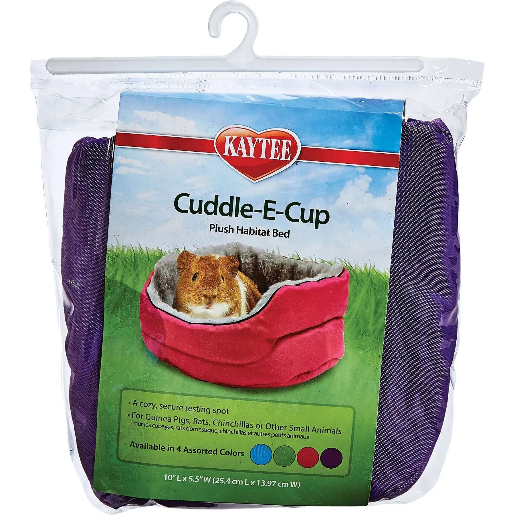 Kaytee Super Sleeper Cuddle-E-Cup Bed for Pet Guinea Pigs, Rats, Chinchillas and