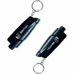 SEMTION Window Breaker Seatbelt Cutter Glass breaker Keychain Car Emergency Escape Tool for Land and Underwater, Pack of 2 (Black-Black)