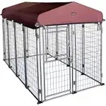 8&#039;*4&#039;*5&#039; Dog Kennel Outdoor with Roof Cover for Large Dogs Heavy Duty Dog Fen...