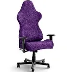 PAULATO BY GA.I.CO. Office & Gaming Chair Slipcover - Stretch Computer Desk Chair Cover with Zipper - Fabric Slipcovers - 1-Piece Form Fit Cover - Microfibra Collection - Purple (Office Chair)