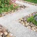 Outdoor Stone Landscape, Garden Border Path Mats, 12&#034;L x 4&#034;W - Set of 4