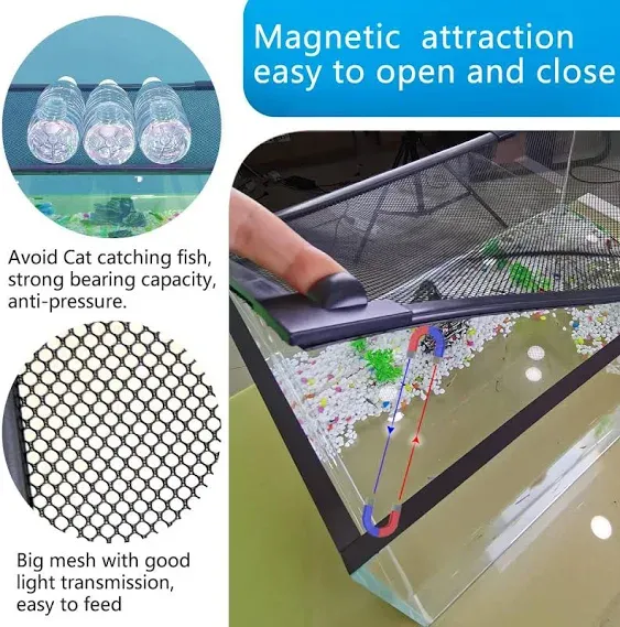 JOOFAN DIY Magnetic Fish Tank Lid Cover