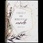 Softcover Wonderfully Made Religious Spiral Notebook/ Journal