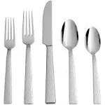 Oneida Reyna 20 Piece Set, Service for 4, 18/0 Stainless Steel, Silverware Set, Dishwasher Safe