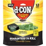 D-Con 1920089480 Corner Fit 1 Bait Station + 12 Refills