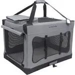 Mr. Peanut's Soft Sided Portable Pet Crate with Lightweight Aluminum Frame