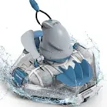 KOKIDO (2023 New) Cordless Robotic Pool Cleaner, Automatic Pool Vacuum for Flat Bottom above/Inground Pools up to 30 Feet. Dirt, Sand, Debris and Leaves (max 5 inch), Last 90 Mins, XTROJET 330