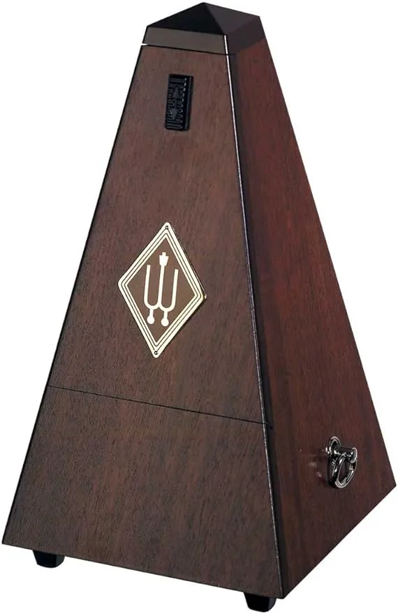 Wittner 804M Pyramid Metronome, Solid Wood, Matt Silk Walnut