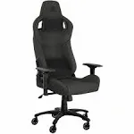 Corsair T3 Rush Fabric Gaming Chair (2023) – Racing-Inspired Design – Soft Fabric Exterior – Padded Neck Cushion – Memory Foam Lumbar Support – Adjustable Seat Height – Charcoal