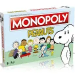 Winning Moves Peanuts Monopoly Board Game, Join Charlie Brown and Advance to The Ice Cream Shop, Lucy's Football and Linus's Pumpkin Patch and Trade Your Way to Success, Great Gift for Ages 8 Plus