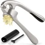 Zulay Kitchen Garlic Press and Peeler Set