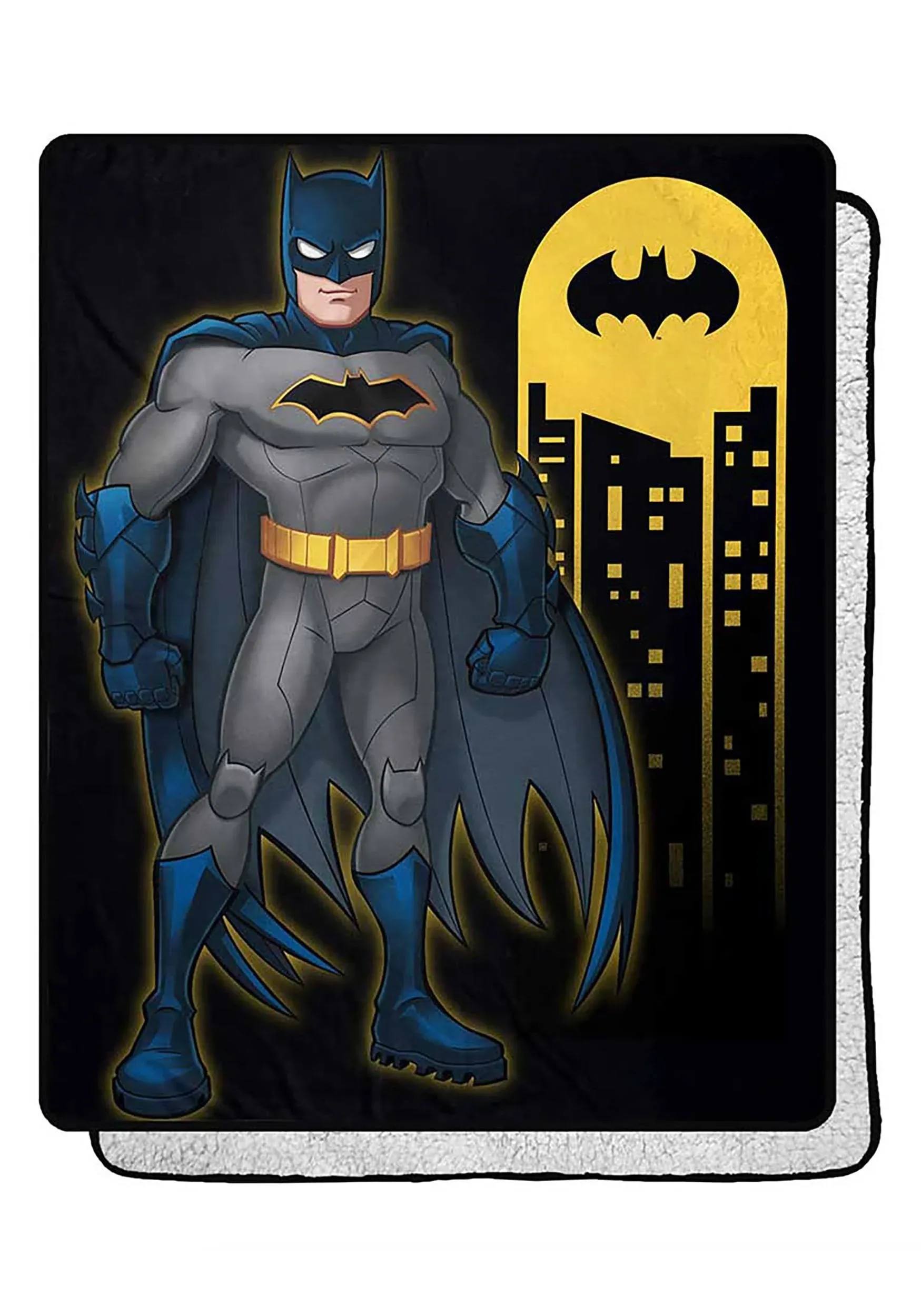 Northwest Batman Answer The Call Silk Touch Sherpa Throw Blanket, 40&#034; x 50&#034;