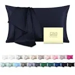 Mulberry Silk Pillowcase for Hair and Skin Pillow Case with Hidden Zipper Soft Breathable Smooth Cooling Silk Pillow Covers for Sleeping (Royal Blue, King（20"X 36"）)