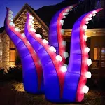 6FT Halloween Inflatables Decorations Octopus Tentacles 2pcs with 36 2 Pcs