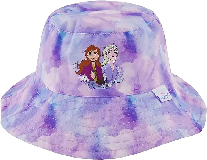 Disney Frozen Bucket Baseball Cap, Elsa & Anna Toddler Sun Hat for Ages 2-4