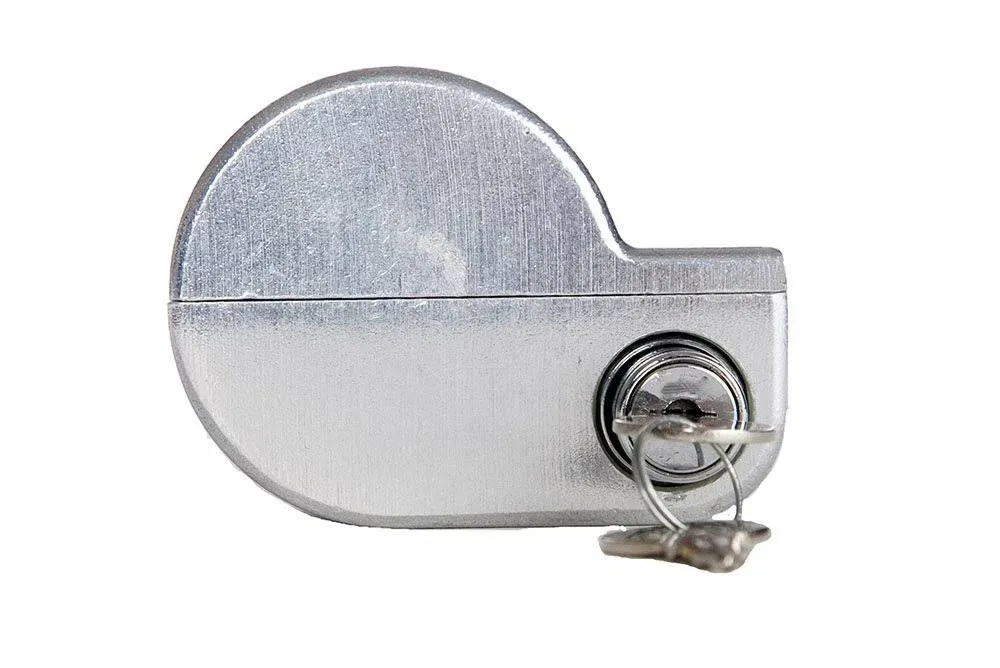 Jendyk YO-1MK2-KA Brushed Aluminum Single Knob Air Brake Lock (Keyed Alike) 1 Pack