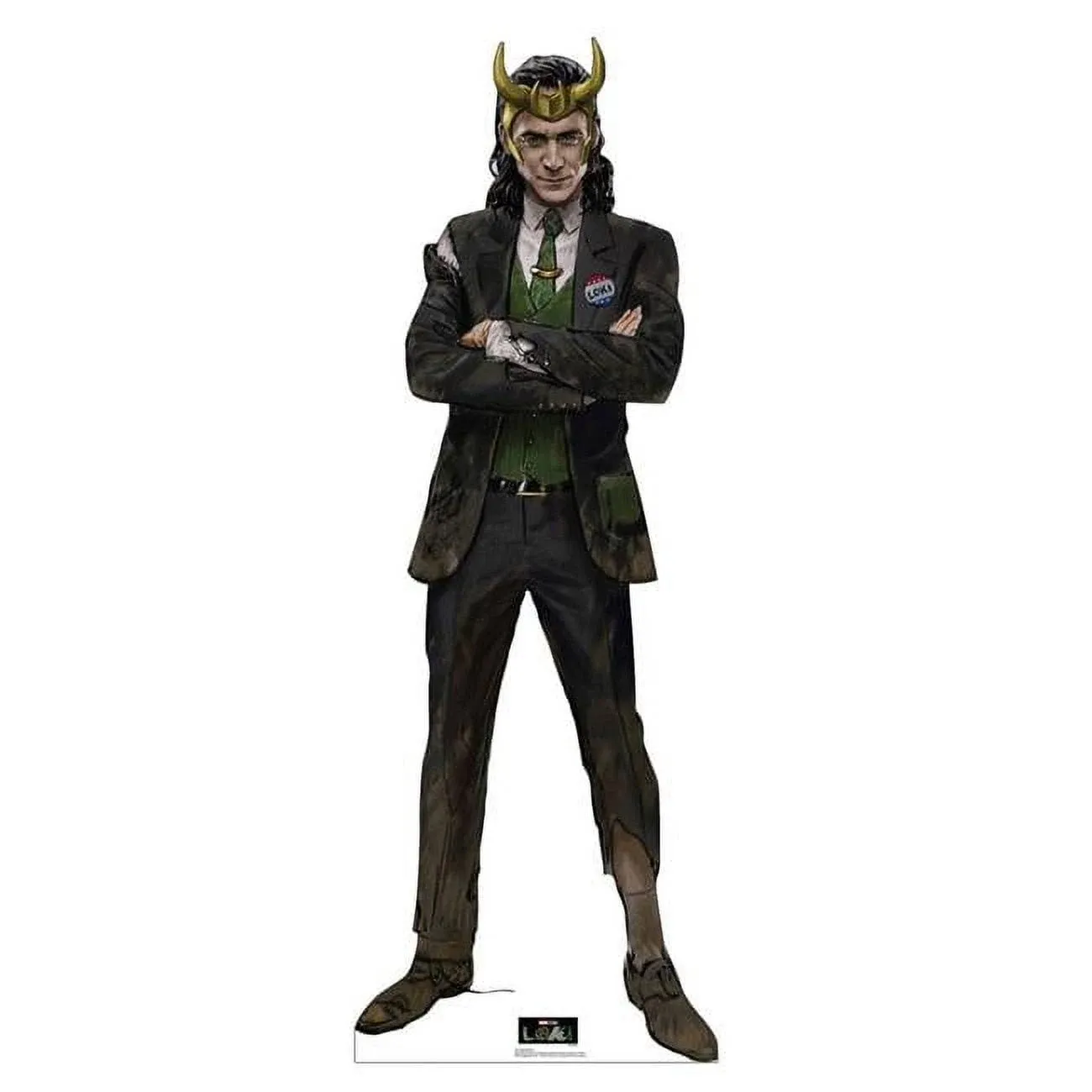 Advanced Graphics 3667 74 x 26 in. Loki Horns Cardboard Cutout, Loki