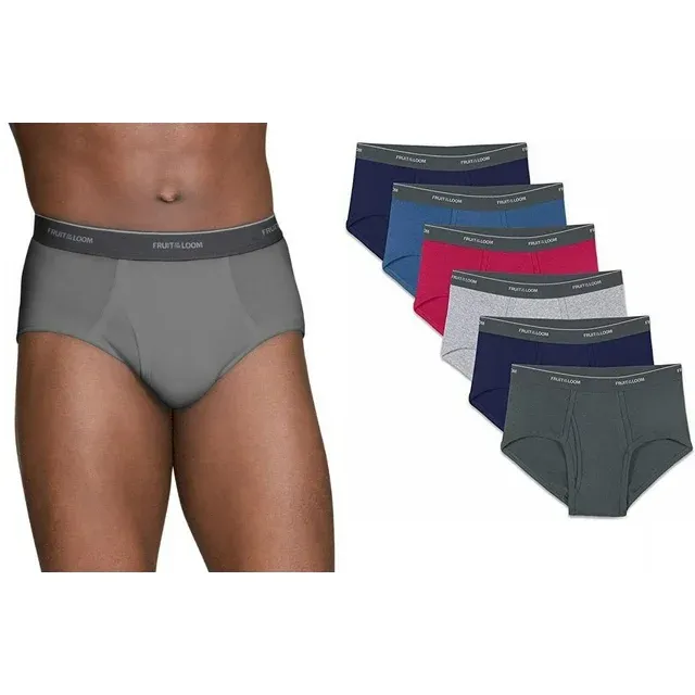 7 Pack Fruit of the Loom Boy&#039;s Briefs Medium 10-12 NWT Tag Free Wicking Mixed