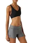 Under Armour Women's HeatGear Mid-Rise Shorty Shorts - Gray, XXL